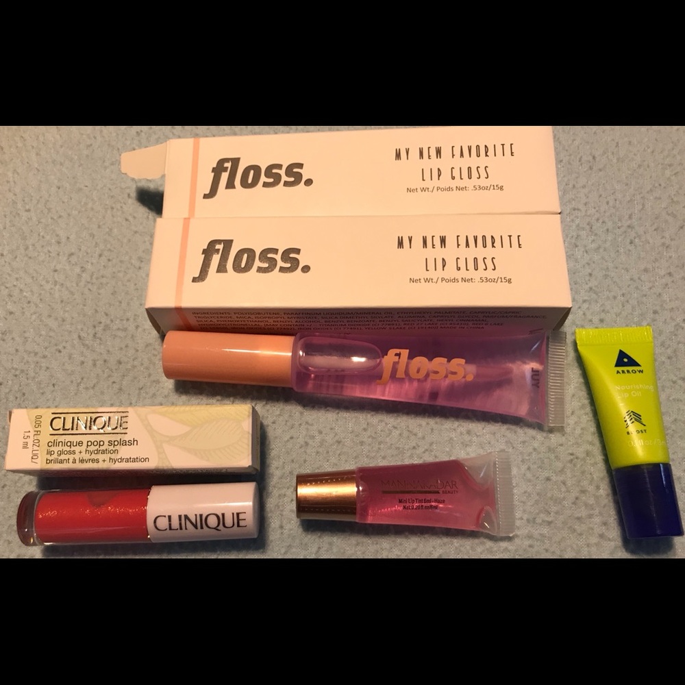 Lipsticks, Glosses, Oil, & Tint (Bundle of 5)